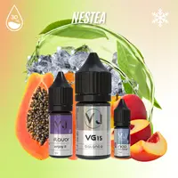 NESTEA - зелёный чай с папайей и персиком (30мл Salt)