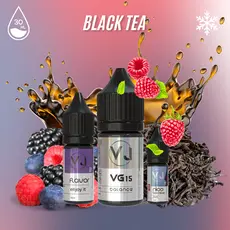 BLACK TEA - черный чай с лесными ягодами, малиной и холодом (30мл Salt)