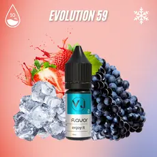 EVOLUTION 59 – полуниця з виноградом, Об'єм флакону: 10мл, Смак рідини : Фруктовий