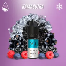 KAMASUTRA - лісові ягоди з холодом, Об'єм флакону: 10мл, Смак рідини : Фруктовий