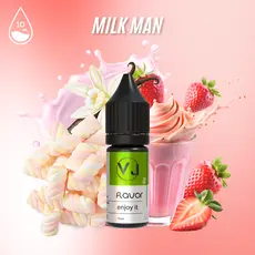 MILK  MAN - полуничний молочний коктейль з зефіром, Об'єм флакону: 10мл, Смак рідини :  Випічка / Десерти