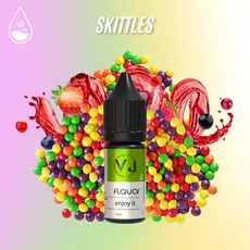 SKITTLES - фруктові кисло-солодкі цукерки, Об'єм флакону: 10мл, Смак рідини :  Випічка / Десерти