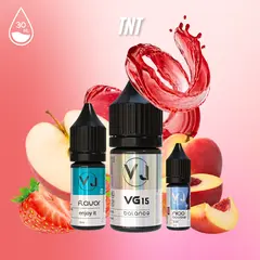 TNT - зеленое  яблоко , клубника и персик (30мл Salt)