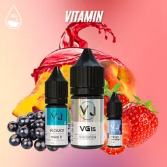 VITAMIN - клубника с персиком и черной смородиной (30мл Salt)