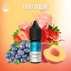 FRUIT STACHE - полуниця з чорницею та персиком, Об'єм флакону: 10мл, Смак рідини : Фруктовий