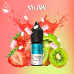 KILL TIME - жуйка з полуницею та ківі, Об'єм флакону: 10мл, Смак рідини : Фруктовий