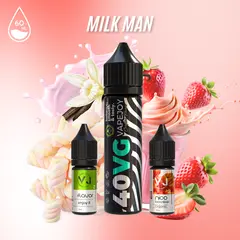 MILK MAN - клубничный молочный коктейль с зефиром 60мл