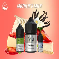 MOTHER`S MILK - клубничный чизкейк с кремом и ванилью (30мл Salt)