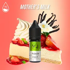 MOTHER`S MILK - полуничний чізкейк з кремом та ваніллю, Об'єм флакону: 10мл, Смак рідини :  Випічка / Десерти