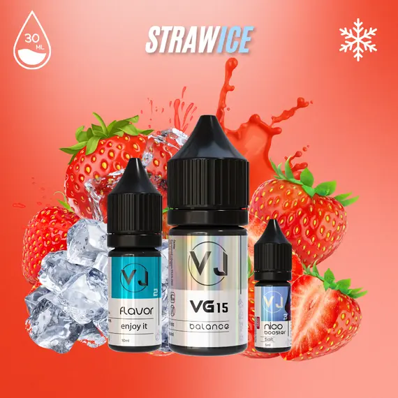 STRAWICE - клубника с холодом (30мл Salt) STRAWICE - клубника с холодом (30мл Salt)