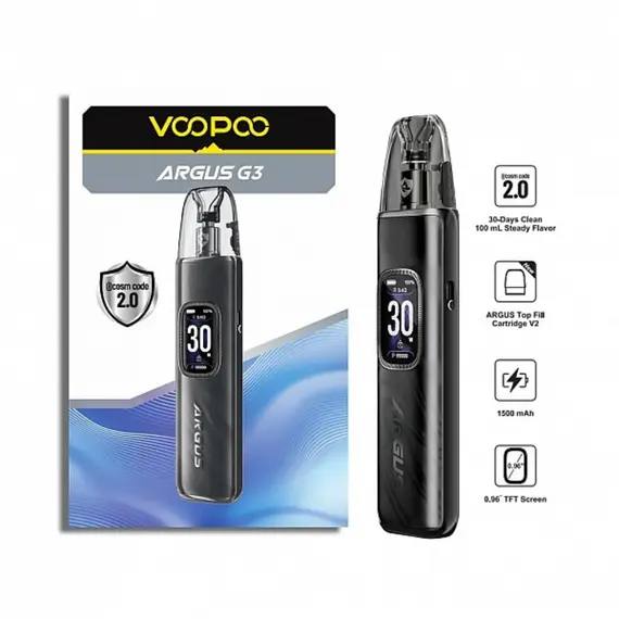 VOOPOO Argus G3 — премиальная pod-система, argus-color: Midnight Black VOOPOO Argus G3 — премиальная pod-система, argus-color: Midnight Black