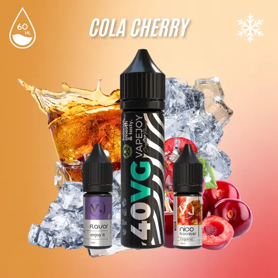 COLA CHERRY - рідина для вейпу зі смаком коли з вишнею (Набір 60мл) COLA CHERRY - рідина для вейпу зі смаком коли з вишнею (Набір 60мл)