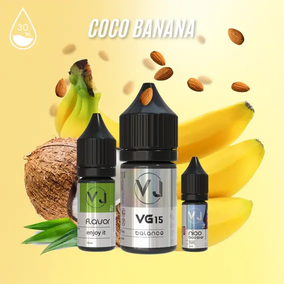 COCO BANANA - кокос с бананом (30мл Salt) COCO BANANA - кокос с бананом (30мл Salt)