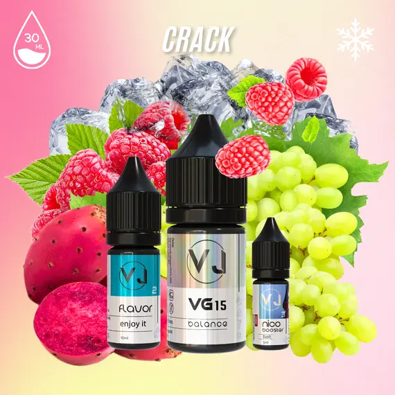 CRACK - виноград с кактусом и малиной (30мл Salt)