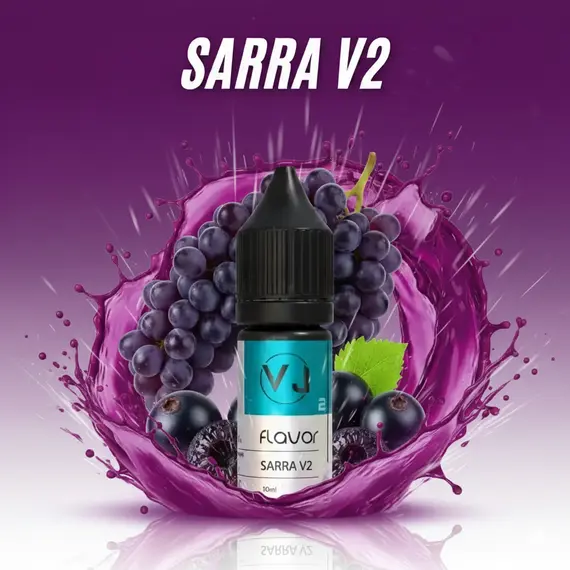 Sarra V2 – ароматизатор зі смаком чорної смородини і винограду, зображення 2 Sarra V2 – ароматизатор зі смаком чорної смородини і винограду, зображення 2