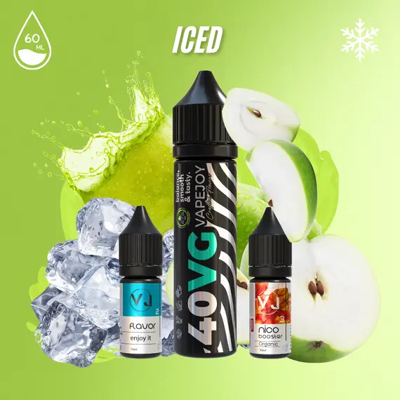 ICED – рідина для вейпа зі смаком крижаного яблука 60мл ICED – рідина для вейпа зі смаком крижаного яблука 60мл