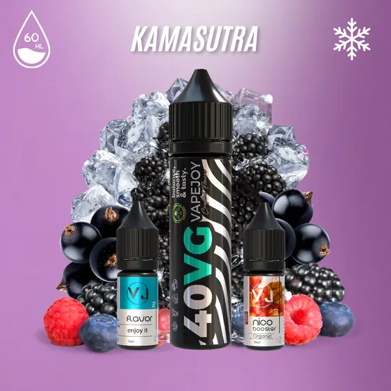 KAMASUTRA – рідина для вейпа зі смаком лісових ягід з холодом 60мл KAMASUTRA – рідина для вейпа зі смаком лісових ягід з холодом 60мл