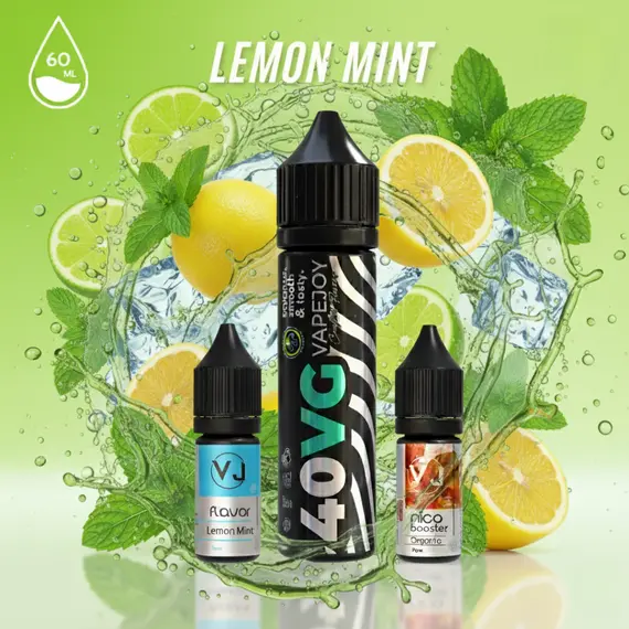 Lemon Mint - лимон з м'ятою 60мл, зображення 2