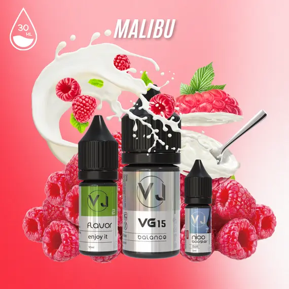 MALIBU - малиновый йогурт (30мл Salt) MALIBU - малиновый йогурт (30мл Salt)