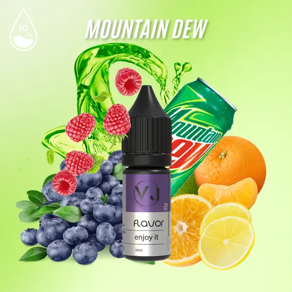 MOUNTAIN  DEW - цитрусовая газировка с малиной и черникой, Объем флакона: 10мл, Вкусы по видам: Напитки MOUNTAIN  DEW - цитрусовая газировка с малиной и черникой, Объем флакона: 10мл, Вкусы по видам: Напитки