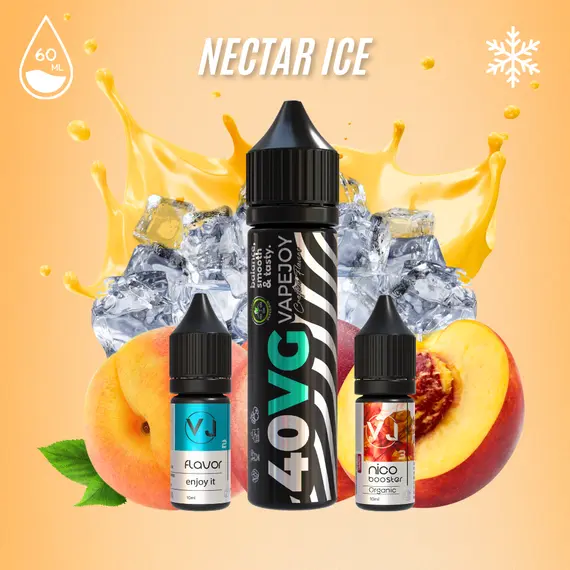 NECTAR ICE - рідина для вейпу зі смаком холодного нектарина з персиком 60мл
