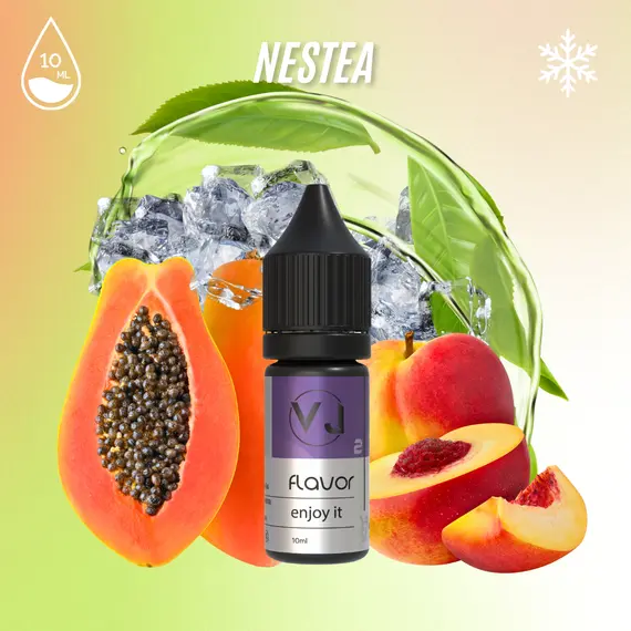 Фруктовый ароматизатор для вейпа - NESTEA - зелёный чай с папайей и персиком Фруктовый ароматизатор для вейпа - NESTEA - зелёный чай с папайей и персиком