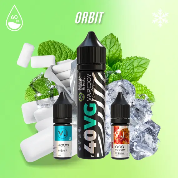 ORBIT- рідина для вейпу зі смаком м'ятної жуйки 60мл ORBIT- рідина для вейпу зі смаком м'ятної жуйки 60мл