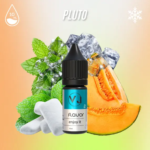 Фруктовий ароматизатор для вейпа - PLUTO - жуйка з м'ятою та динею, Об'єм флакону: 10мл, Смак рідини : Фруктовий