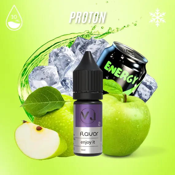 PROTON - яблочный энергетик, Объем флакона: 10мл, Вкусы по видам: Напитки PROTON - яблочный энергетик, Объем флакона: 10мл, Вкусы по видам: Напитки