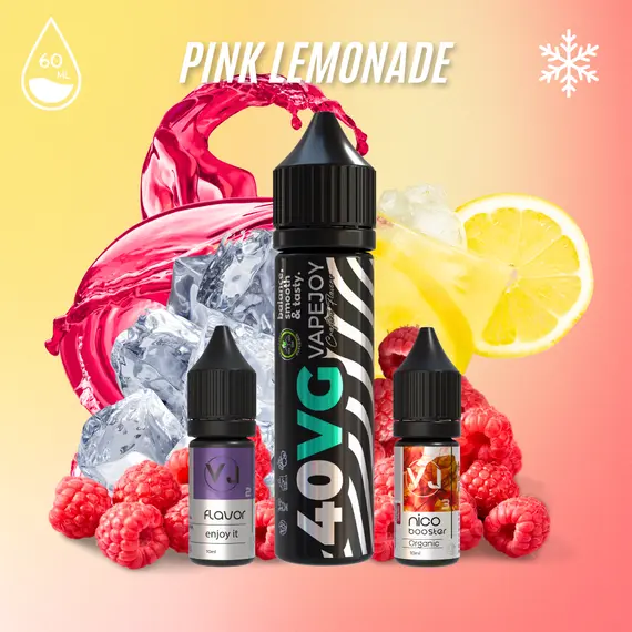PINK LEMONADE — це яскравий лимонадний мікс з  малиною та холодком 60мл PINK LEMONADE — це яскравий лимонадний мікс з  малиною та холодком 60мл