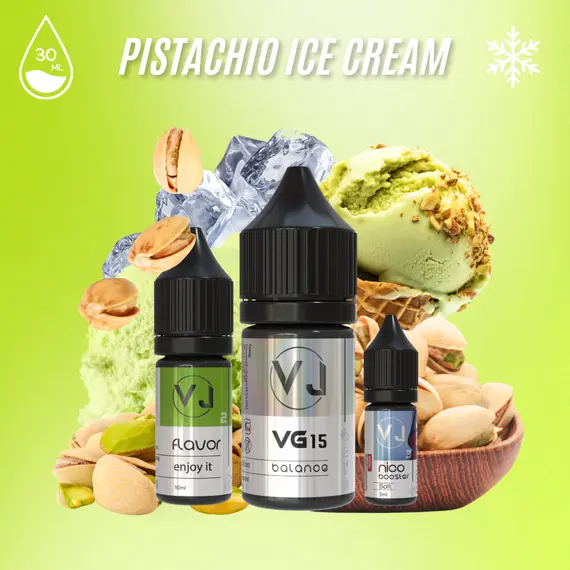 PISTACHIO ICE CREAM - фисташковое мороженое (30мл Salt) PISTACHIO ICE CREAM - фисташковое мороженое (30мл Salt)