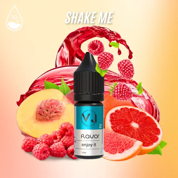 Фруктовий ароматизатор для вейпа - SHAKE ME! - грейпфрут з персиком та малиною Фруктовий ароматизатор для вейпа - SHAKE ME! - грейпфрут з персиком та малиною