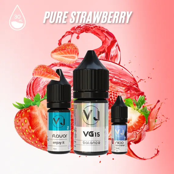 PURE STRAWBERRY - натуральная клубника (30мл Salt) PURE STRAWBERRY - натуральная клубника (30мл Salt)